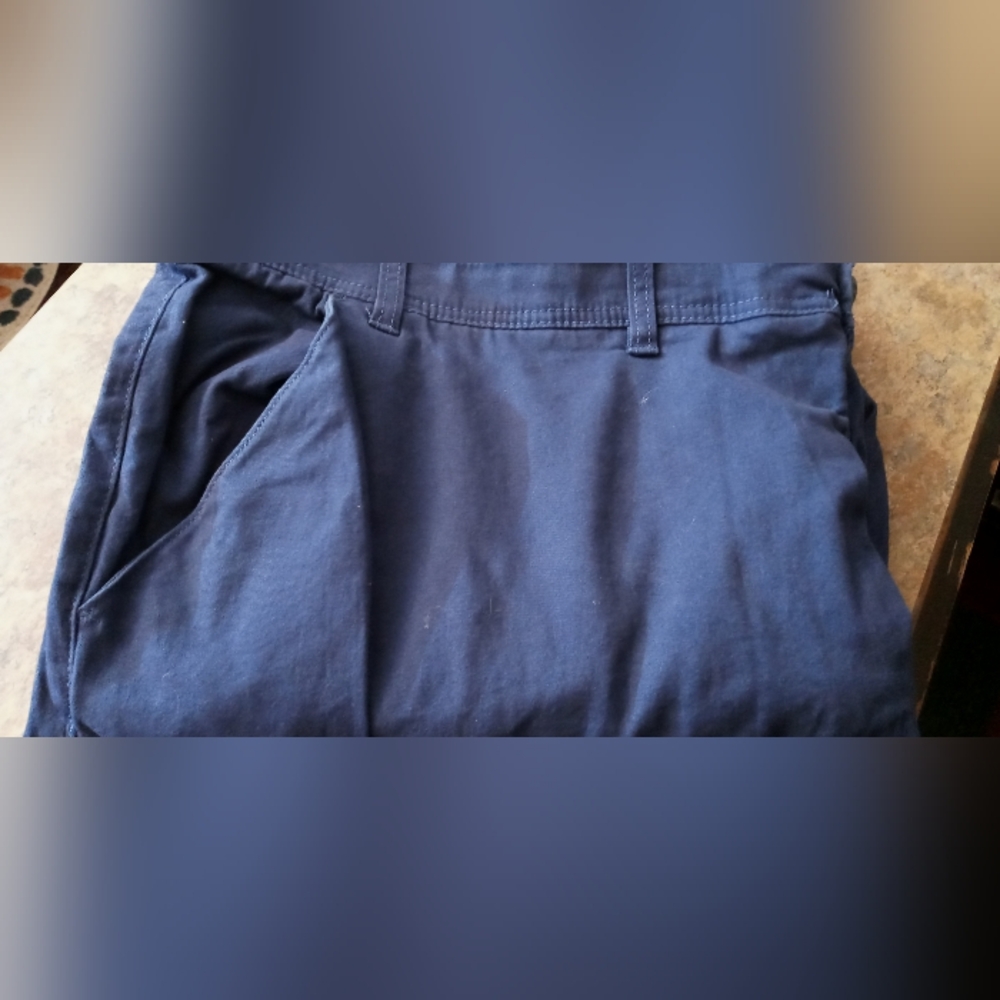 Men's Navy Cargo Pants - Picture 4 of 4